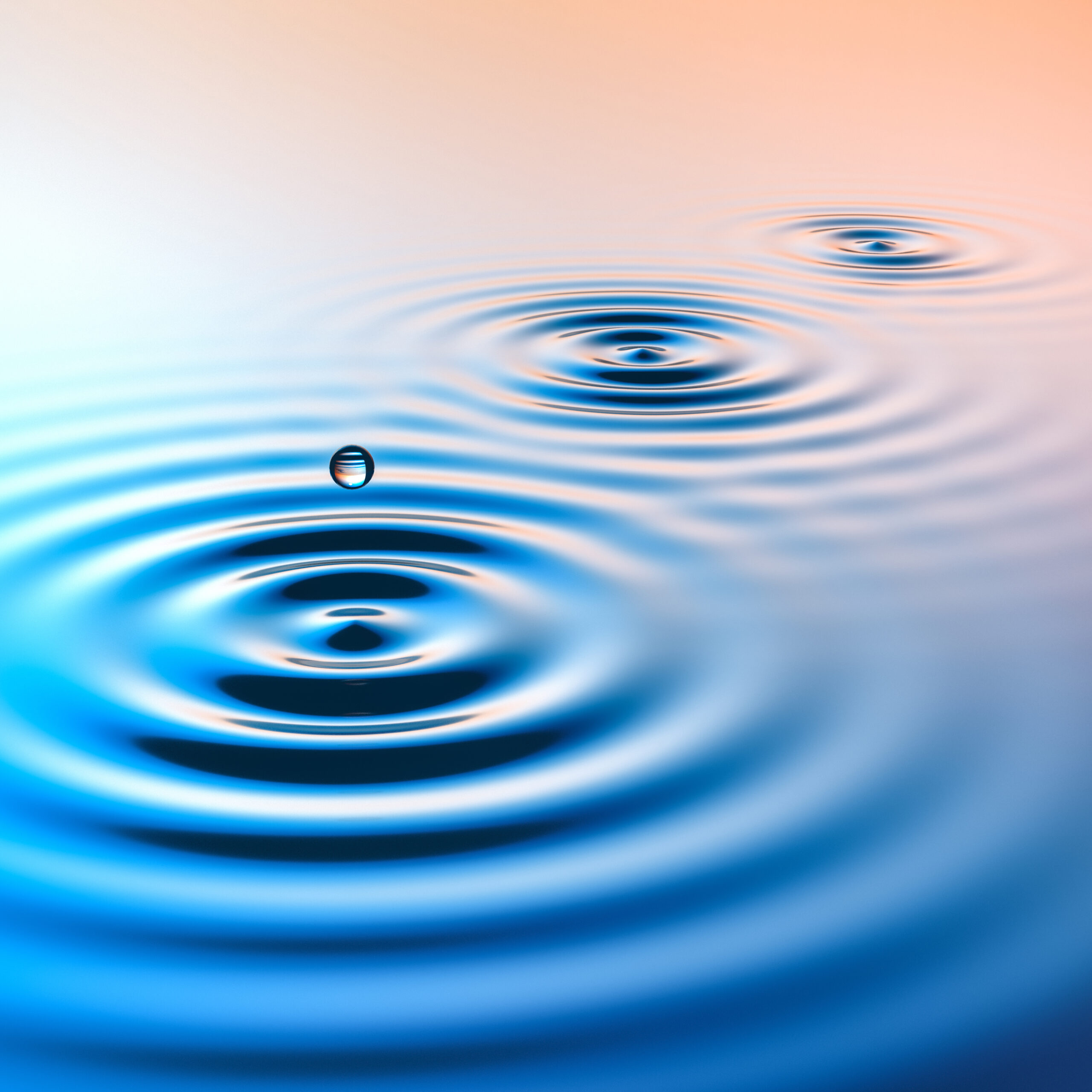 vattenringar med gradient